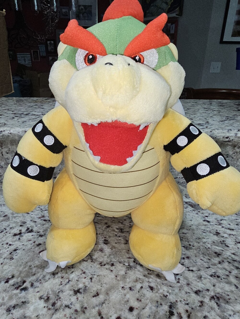 Build a Bear BOWSER King Koopa Nintendo SUPER MARIO Bros Plush 18" Stuffed Read